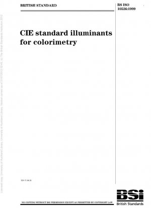 Iluminantes estándar CIE para colorimetría