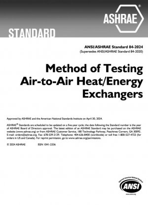 Método de prueba de intercambiadores de calor/energía aire-aire