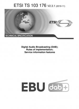 Radiodifusión de audio digital (DAB); Normas de implementación; Características de la información del servicio