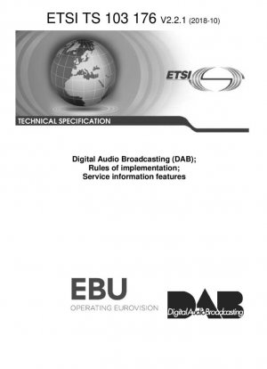 Radiodifusión de audio digital (DAB); Normas de implementación; Características de la información del servicio