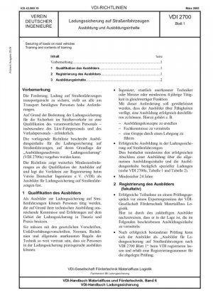 Aseguramiento de cargas en vehículos de carretera - Formación y contenidos de la formación