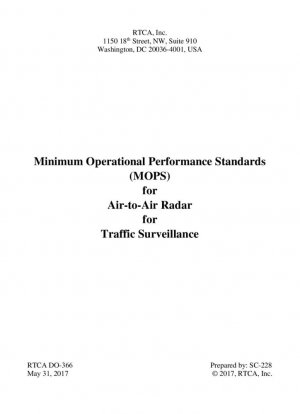 Estándares Mínimos de Desempeño Operacional (MOPS) para Radar Aire-Aire para Vigilancia del Tráfico