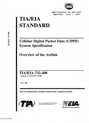 Descripción general de la especificación del sistema de datos celulares digitales por paquetes (CDPD) de Airlink
