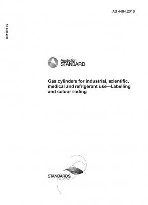 Cilindros de gas para uso industrial, científico, médico y refrigerantes. Etiquetado y codificación por colores.