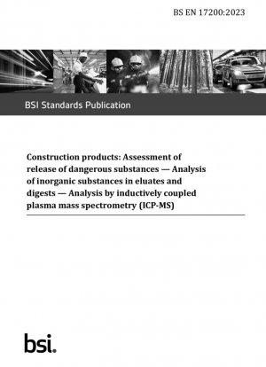 Cambios rastreados. Productos de construcción: Evaluación de liberación de sustancias peligrosas. Análisis de sustancias inorgánicas en eluatos y digestos. Análisis mediante espectrometría de masas con plasma acoplado inductivamente (ICP-MS)