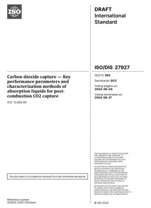 Captura de dióxido de carbono: parámetros clave de rendimiento y métodos de caracterización de líquidos de absorción para la captura de CO2 poscombustión