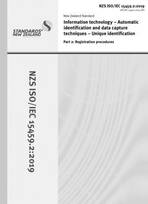 Tecnologías de la información - Técnicas de identificación automática y captura de datos - Identificación única - Parte 2: Procedimientos de registro