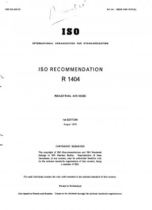 Retiro de ISO/R 1404-1970