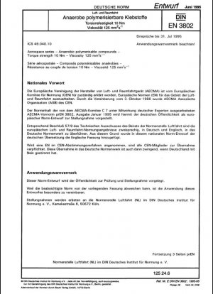 Compuesto de polímero anaeróbico de la serie aeroespacial Resistencia a la torsión 10 Nm Viscosidad 125 mm2