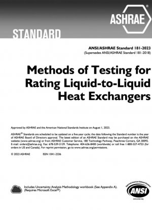 Métodos de prueba para clasificar intercambiadores de calor líquido a líquido