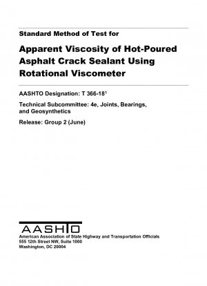 Método estándar de prueba para la viscosidad aparente del sellador de grietas de asfalto vertido en caliente utilizando un viscosímetro rotacional