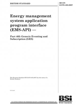 Interfaz del programa de aplicación del sistema de gestión de energía (EMS-API): suscripción y eventos genéricos (GES)