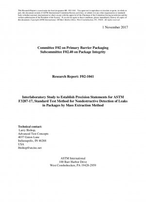 F3287-Método de prueba estándar para la detección no destructiva de fugas en paquetes mediante el método de extracción masiva