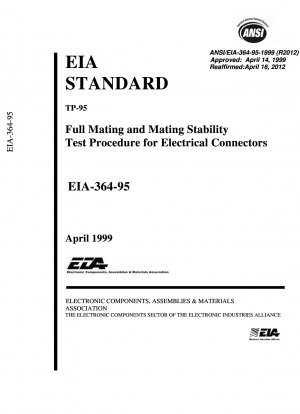 Procedimiento de prueba completo de acoplamiento y estabilidad de acoplamiento TP-95 para conectores eléctricos