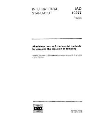 Minerales de aluminio: métodos experimentales para comprobar la precisión del muestreo.