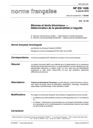 Betunes y aglutinantes bituminosos. Determinación de la penetración de la aguja.