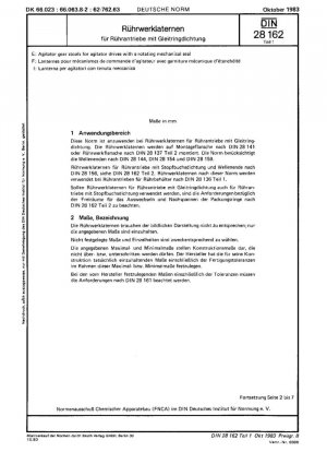 Mecanismos de agitación para accionamientos de agitación con cierre mecánico giratorio