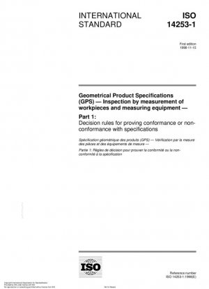 Especificaciones geométricas de productos (GPS) - Inspección mediante medición de piezas de trabajo y equipos de medición - Parte 1: Reglas de decisión para demostrar la conformidad o no conformidad con las especificaciones