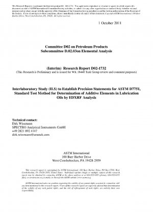 D7751-Método de prueba para la determinación de elementos aditivos en aceites lubricantes mediante análisis EDXRF