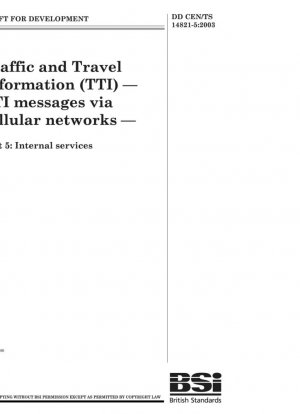 Información de Tráfico y Viajes (TTI). Mensajes TTI a través de redes celulares. Servicios internos