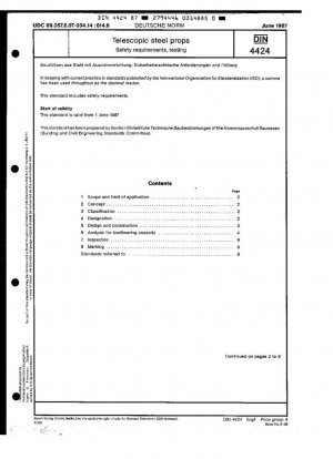 Requisitos técnicos de seguridad e inspección de soportes telescópicos de acero