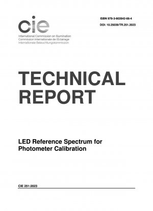 Espectro de referencia LED para calibración de fotómetros
