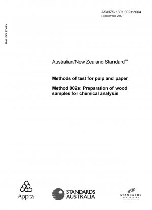 Métodos de prueba para pulpa y papel - Preparación de muestras de madera para análisis químicos
