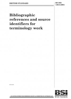 Referencias bibliográficas e identificadores de fuentes para trabajos terminológicos.