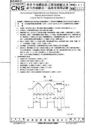 Métodos de prueba ambiental y métodos de prueba de resistencia para dispositivos semiconductores discretos (prueba de ciclo para temperatura y humedad)
