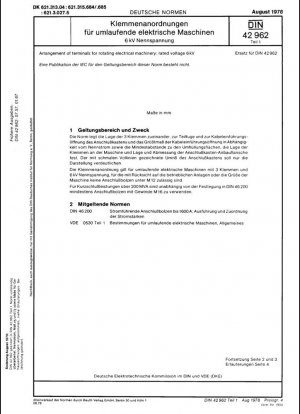 Disposición de terminales para maquinaria eléctrica rotativa, tensión nominal 6 kV.