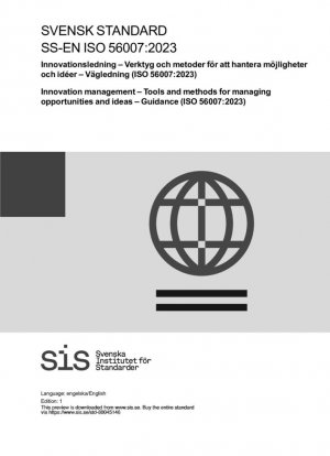 Innovación administrativa - Herramientas y métodos para gestionar oportunidades e ideas - Orientación (ISO 56007:2023)