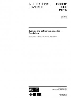 Ingeniería de sistemas y software - Vocabulario