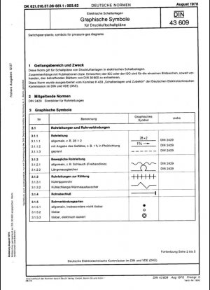 Plantas de distribución; símbolos para diagramas de presión-gas