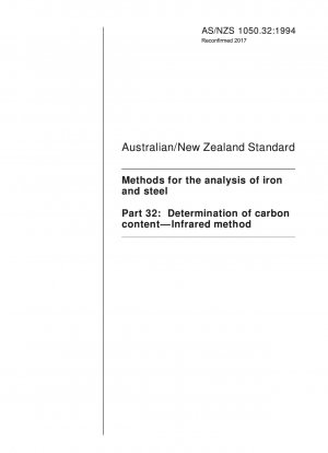 Métodos para el análisis del hierro y del acero - Determinación del contenido de carbono - Método infrarrojo