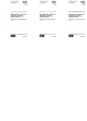 Tecnologías de la información - Interconexión de Sistemas Abiertos - Estructura de la información de gestión: Información genérica de gestión
