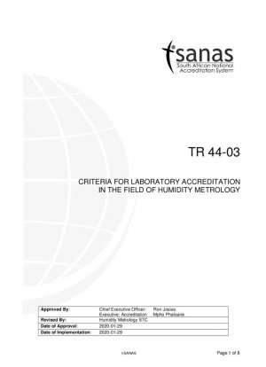 Criterios de Acreditación de Laboratorios en el Campo de la Metrología de la Humedad