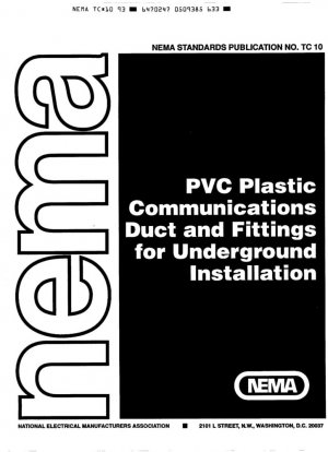 Conductos y accesorios de comunicaciones de plástico PVC para instalación subterránea