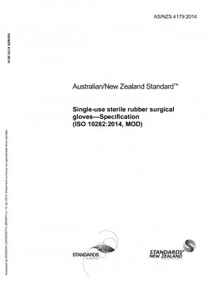 Guantes quirúrgicos de caucho estériles de un solo uso - Especificación (ISO 10282:2014, MOD)