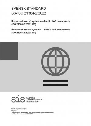 Sistemas de aeronaves no tripuladas — Parte 2: Componentes de UAS (ISO 21384-2:2022, IDT)