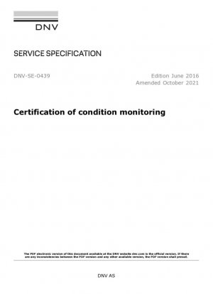 Certificación de monitoreo de condición