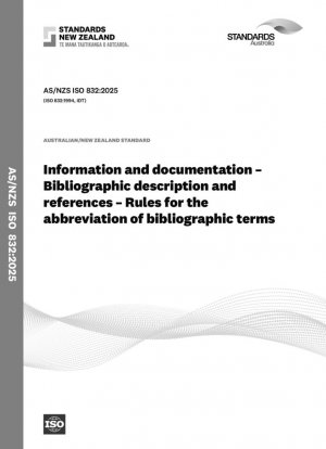 Información y documentación - Descripción bibliográfica y referencias - Normas para la abreviatura de términos bibliográficos