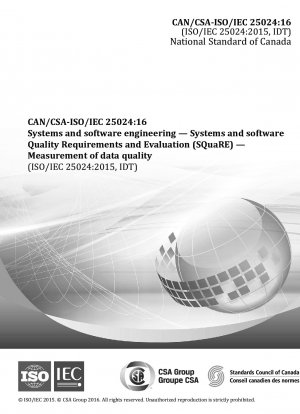 Ingeniería de sistemas y software. Evaluación y requisitos de calidad de sistemas y software (SQuaRE). Medición de la calidad de los datos.
