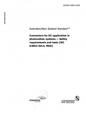 Conectores para aplicaciones de CC en sistemas fotovoltaicos. Requisitos y pruebas de seguridad (IEC 62852:2014, MOD)