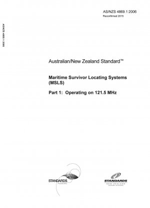 Sistemas de localización marítima de supervivientes (MSLS), parte 1: funcionamiento en 121,5 MHz