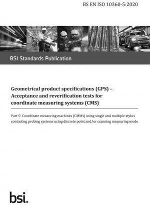 Especificaciones geométricas de producto (GPS). Pruebas de aceptación y reverificación para sistemas de medición de coordenadas (CMS): máquinas de medición de coordenadas (CMM) que utilizan sistemas de sondeo de contacto con palpador único y múltiple que utilizan puntos discretos y/o...