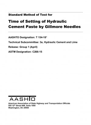 Método estándar de prueba para determinar el tiempo de fraguado de la pasta de cemento hidráulico mediante agujas Gillmore