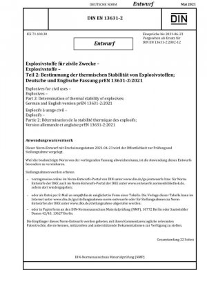 Explosivos para uso civil - Explosivos - Parte 2: Determinación de la estabilidad térmica de los explosivos