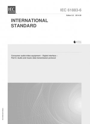 Equipos de audio/vídeo de consumo. Interfaz digital. Parte 6: Protocolo de transmisión de datos de audio y música.