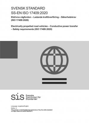 Vehículos de carretera propulsados eléctricamente. Transferencia de potencia conductiva. Requisitos de seguridad (ISO 17409:2020)