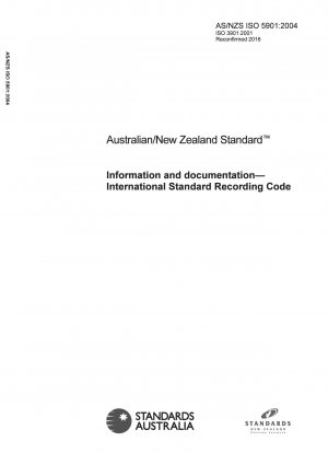 Información y documentación Código estándar internacional de grabación